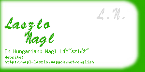 laszlo nagl business card